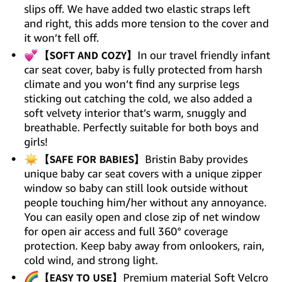 Bristen Baby infant carrier cover. Baby Equipment. Newborn. - Picture 6 of 10